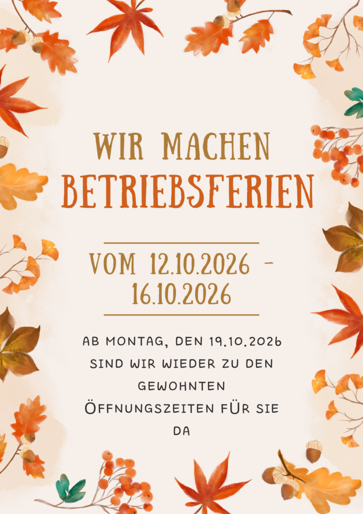 Rot Orange Beige Illustrativ Watercolor Herbstlich Herbst Markt Veranstaltung Poster